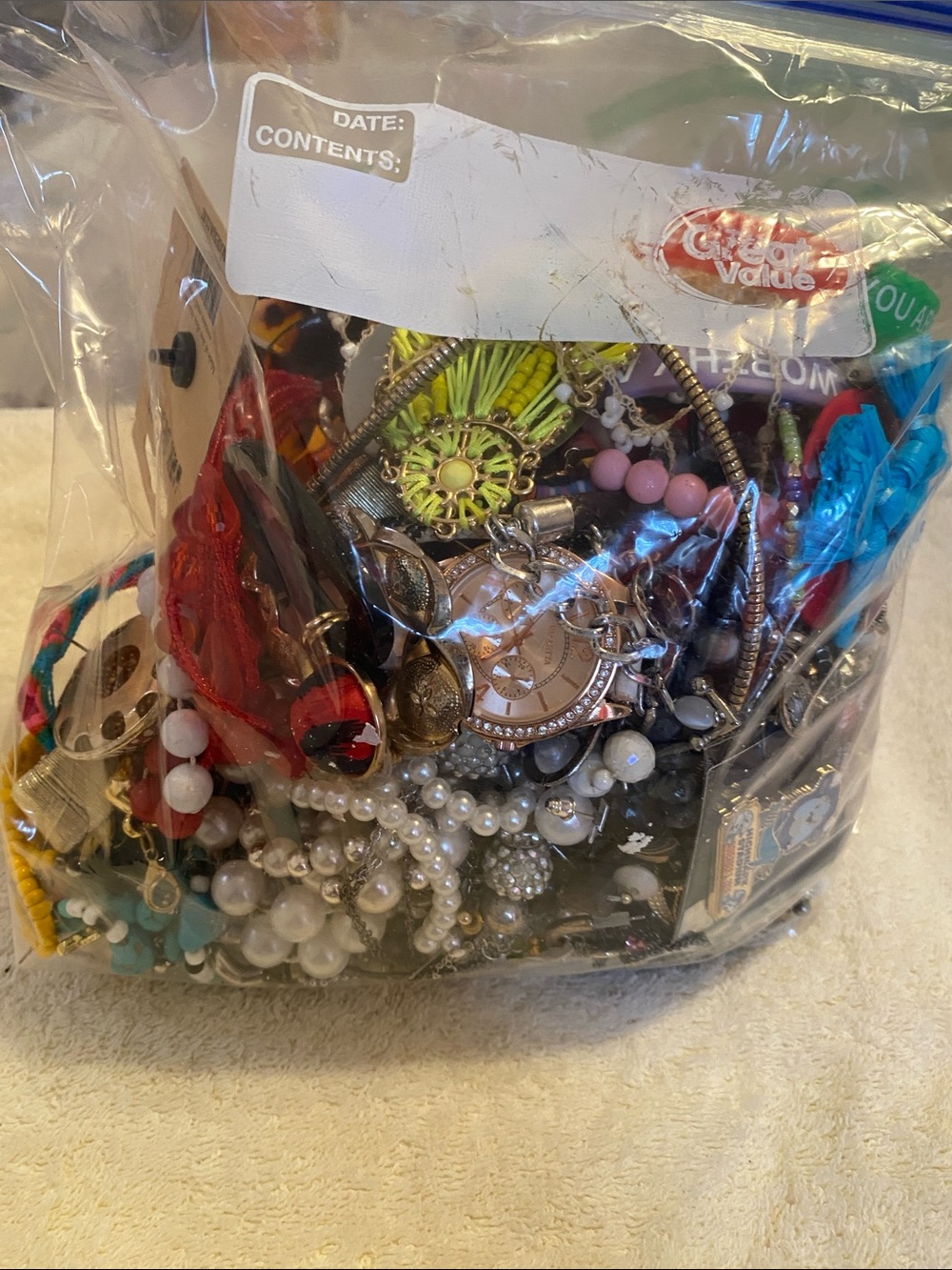 Bag of jewelry pieces for repair or reuse - Picture 4 of 4
